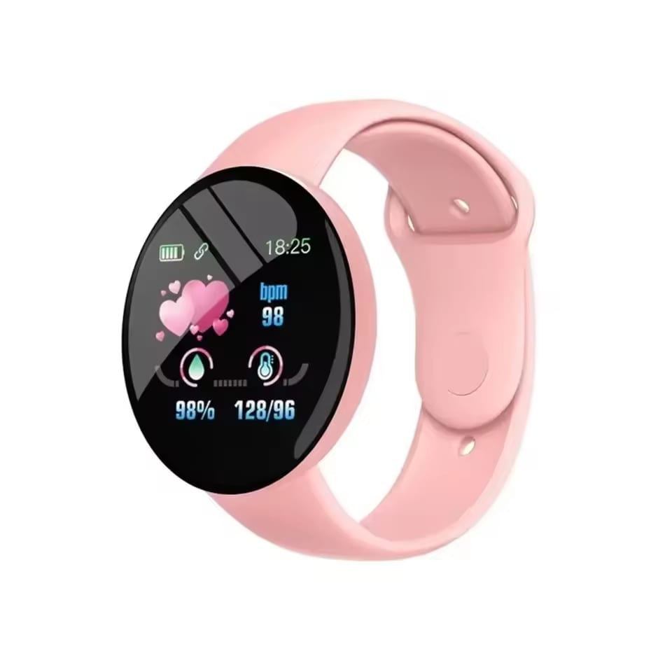 D18Pro Smartwatch: Bluetooth Fitness Tracker with Heart Rate & Blood Pressure Monitor