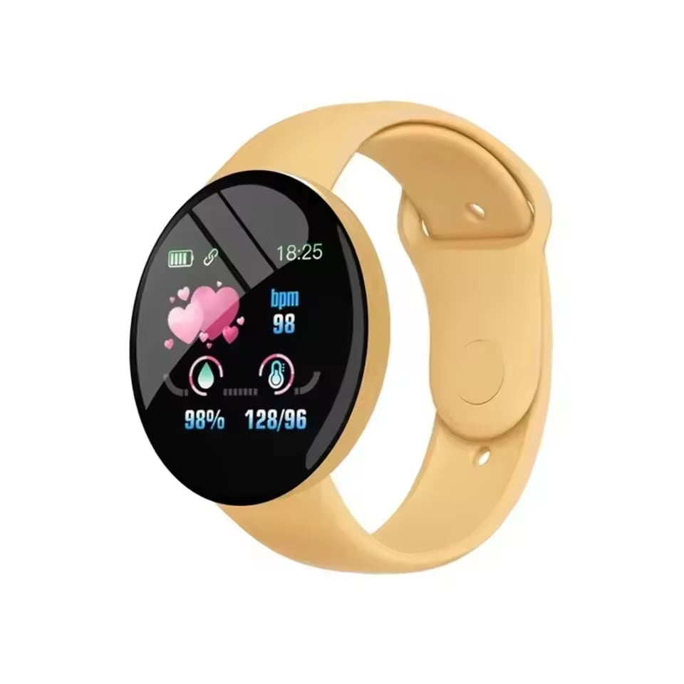 D18Pro Smartwatch: Bluetooth Fitness Tracker with Heart Rate & Blood Pressure Monitor