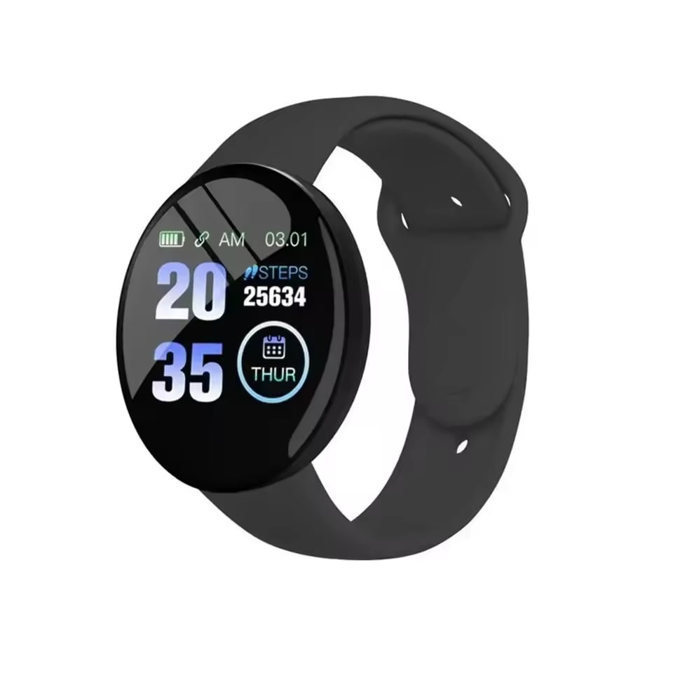 D18Pro Smartwatch: Bluetooth Fitness Tracker with Heart Rate & Blood Pressure Monitor