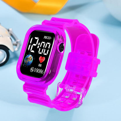 Kids LED Digital Sports Watch – Waterproof, Stylish, and Durable