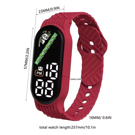 Kids' Waterproof Digital Sports Smartwatch - Durable & Stylish Outdoor Design